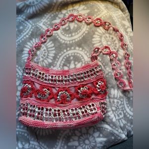 Pink Pop Tab handmade purse